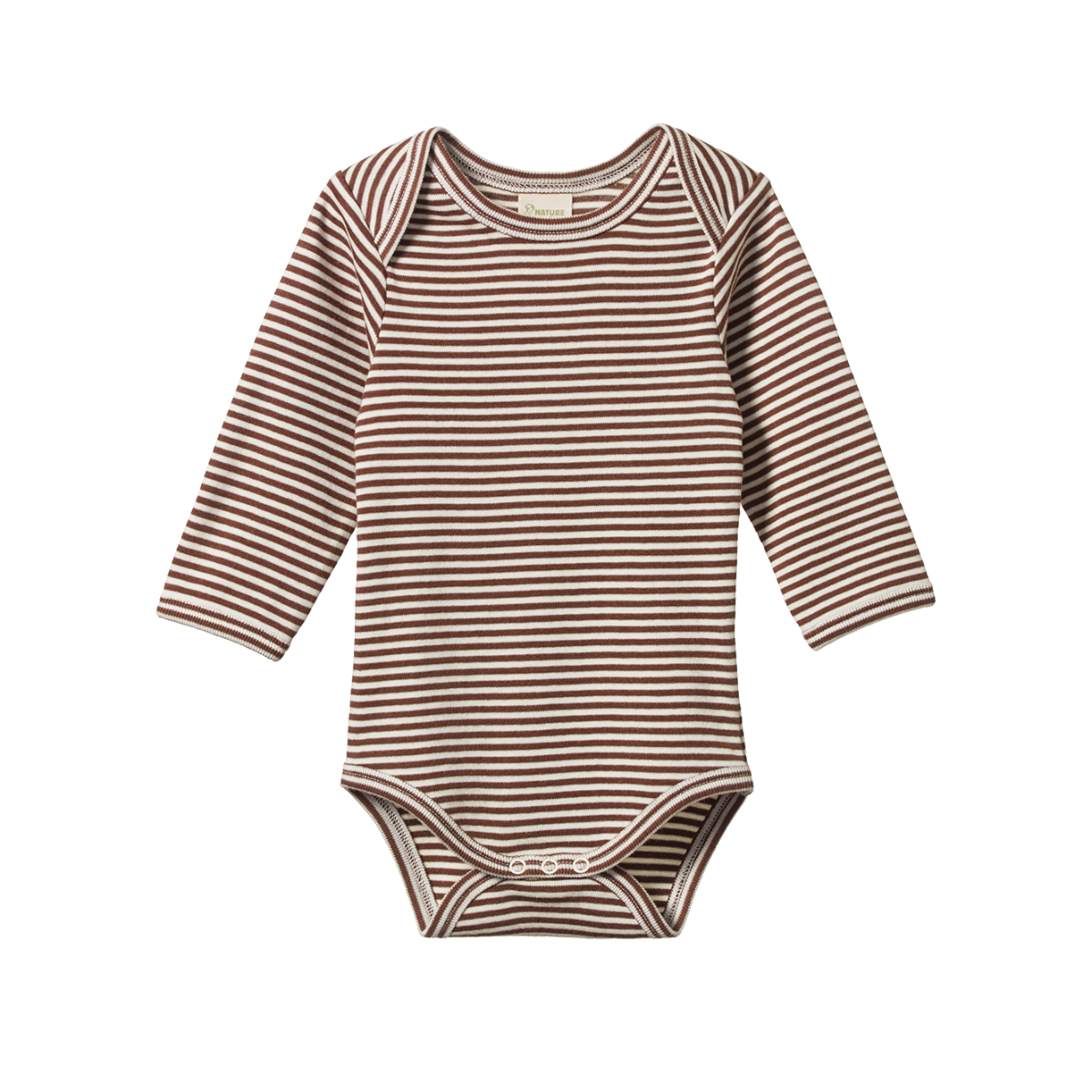 Nature Baby - Long Sleeve Bodysuit - Pinecone Stripe