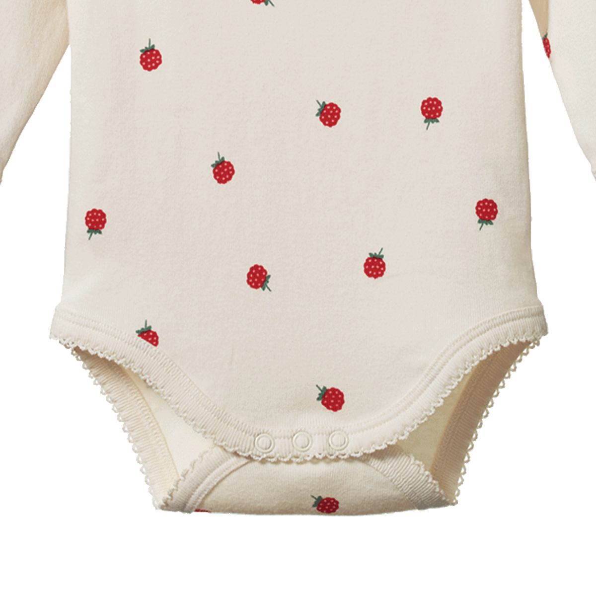 Nature Baby - Long Sleeve Bodysuit - Raspberry Print