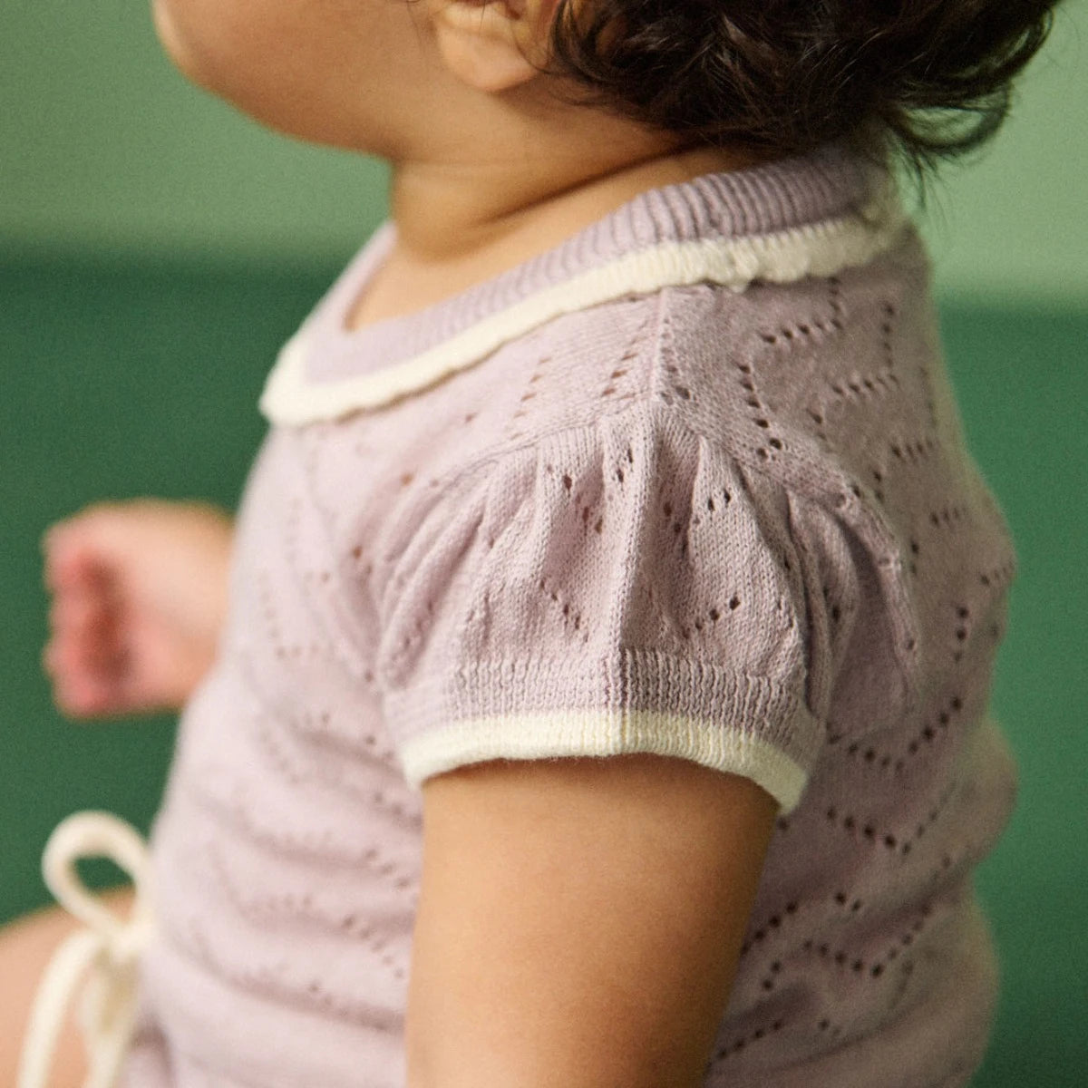 Nature Baby - Lottie Suit - Lilac Pointelle