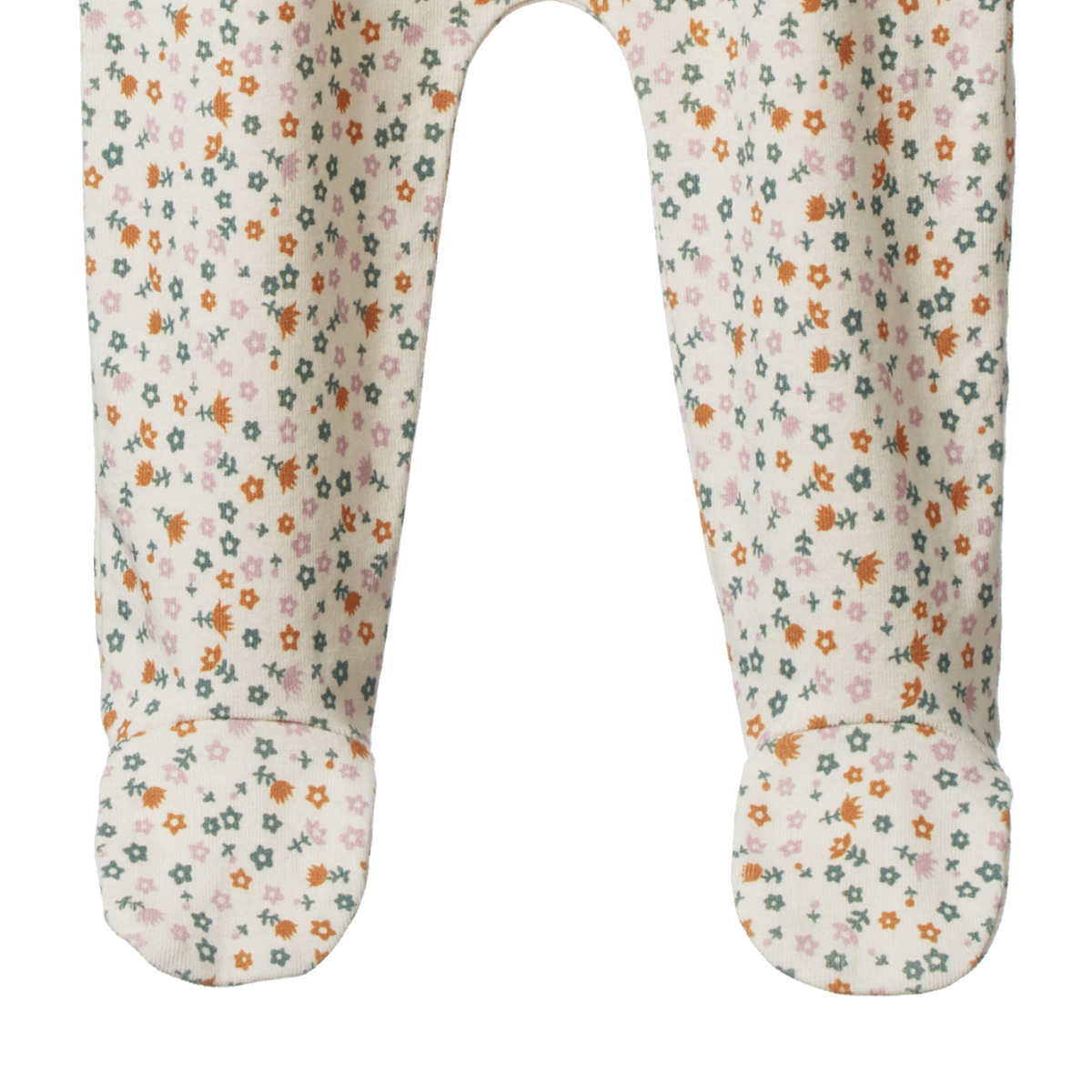 Nature Baby - Cotton Footed Rompers - Pollyanna Print