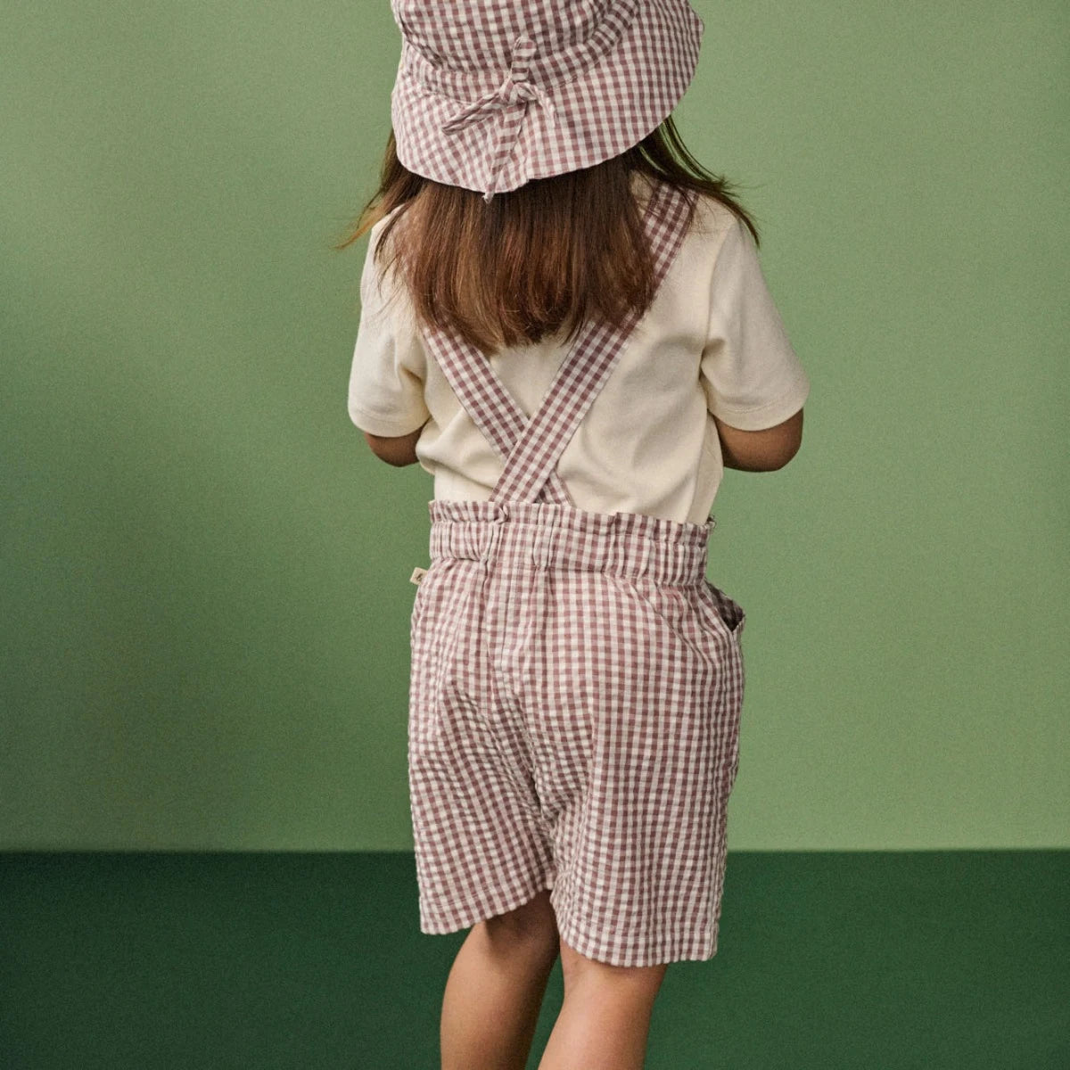 Nature Baby - Twilight Check Summer June Overalls