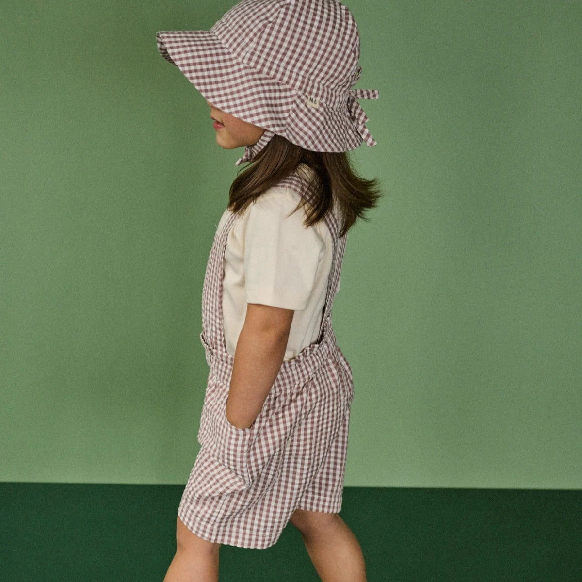 Nature Baby - Twilight Check Summer June Overalls