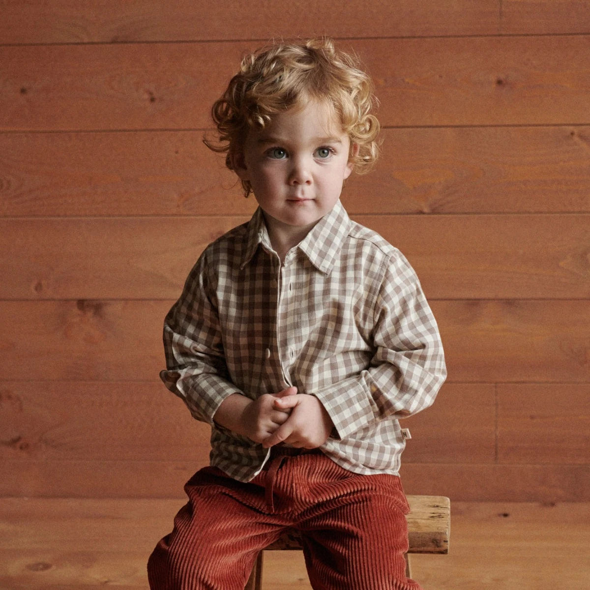 Nature Baby - Cub Check Ira Button Up