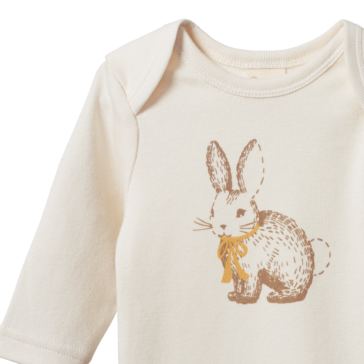 Nature Baby - Baby Tee - Rabbitty Natural Print