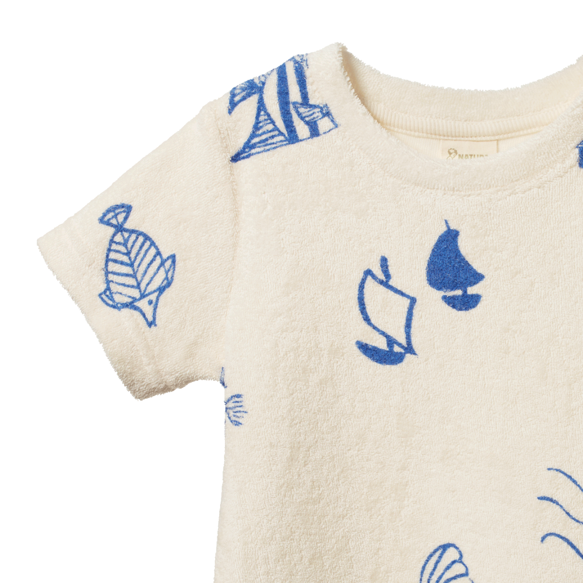 Nature Baby - River Tee Terry - Atlantic Print