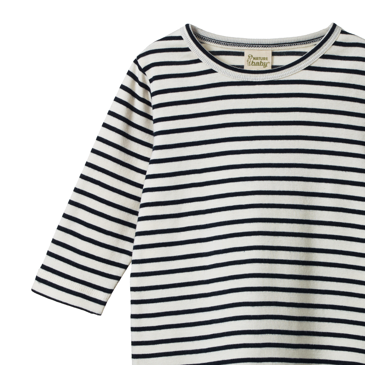 Nature Baby - Long Sleeve River Tee - Navy Sailor Stripe