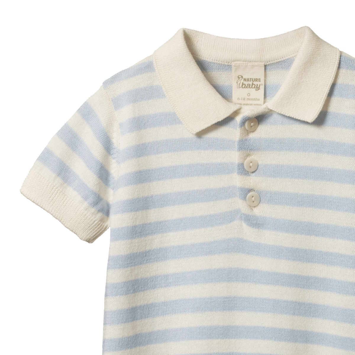 Nature Baby - Stevie Polo - Celestial Blue Sea Stripe