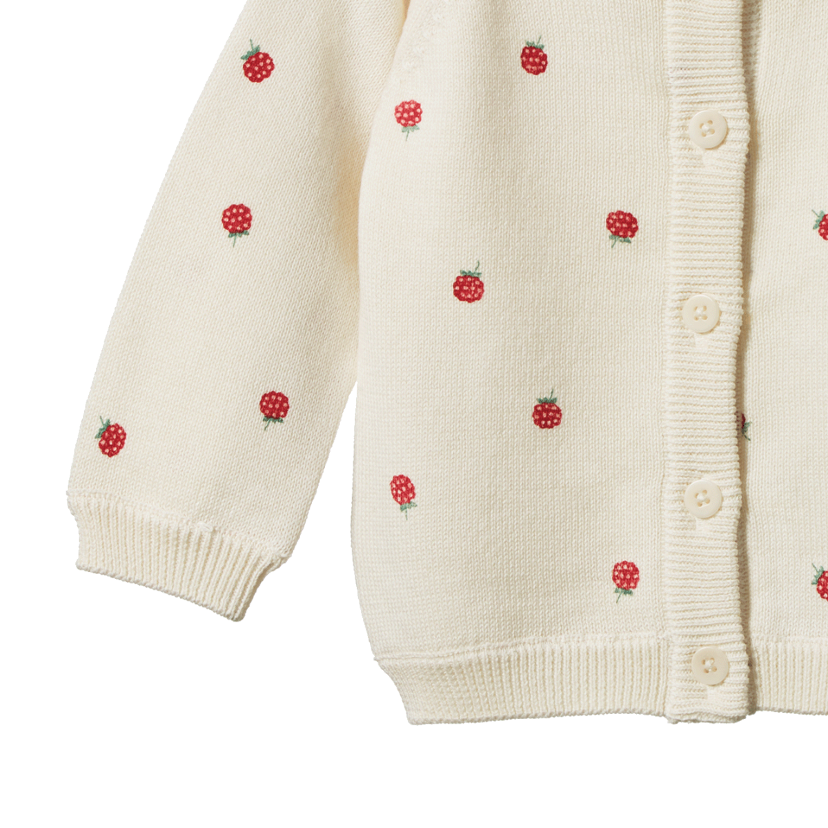 Nature Baby - Piper Cardigan - Raspberry Print