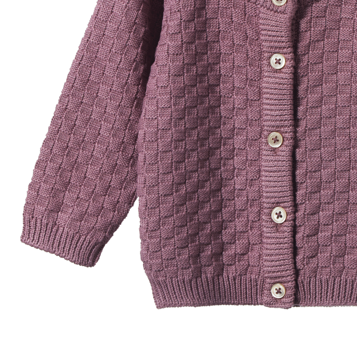 Nature Baby - Piper Cardigan - Twilight Basket Knit