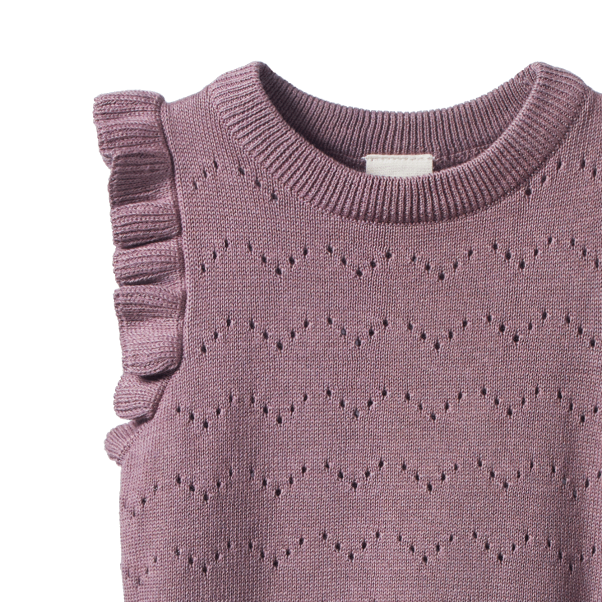 Nature Baby - Mathilde Vest - Twilight Pointelle