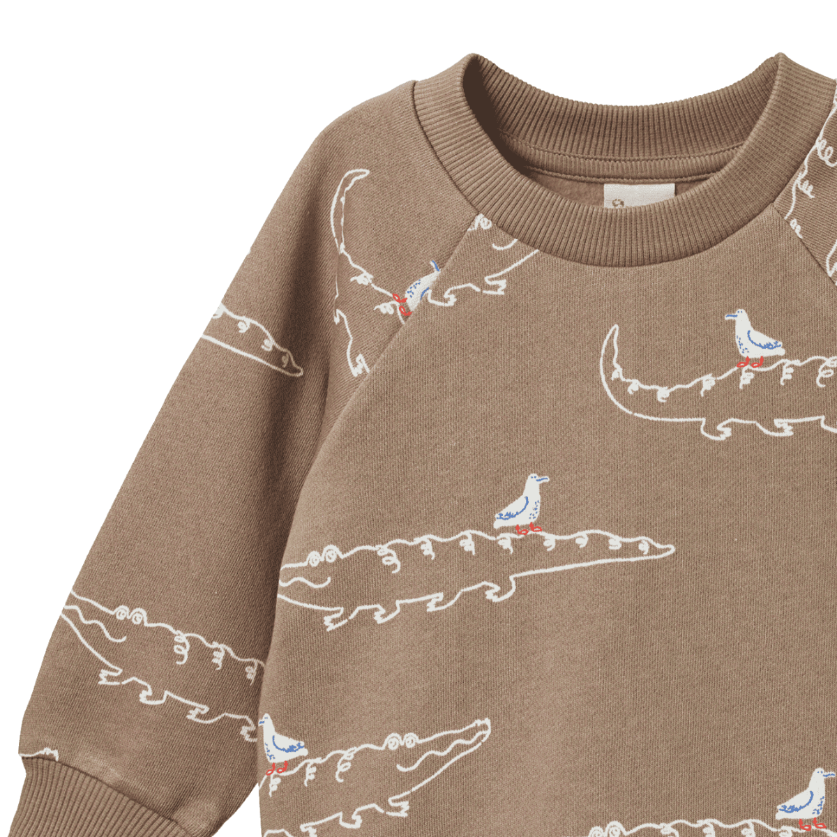 Nature Baby - Emerson Sweater - Curious Crocodile Print