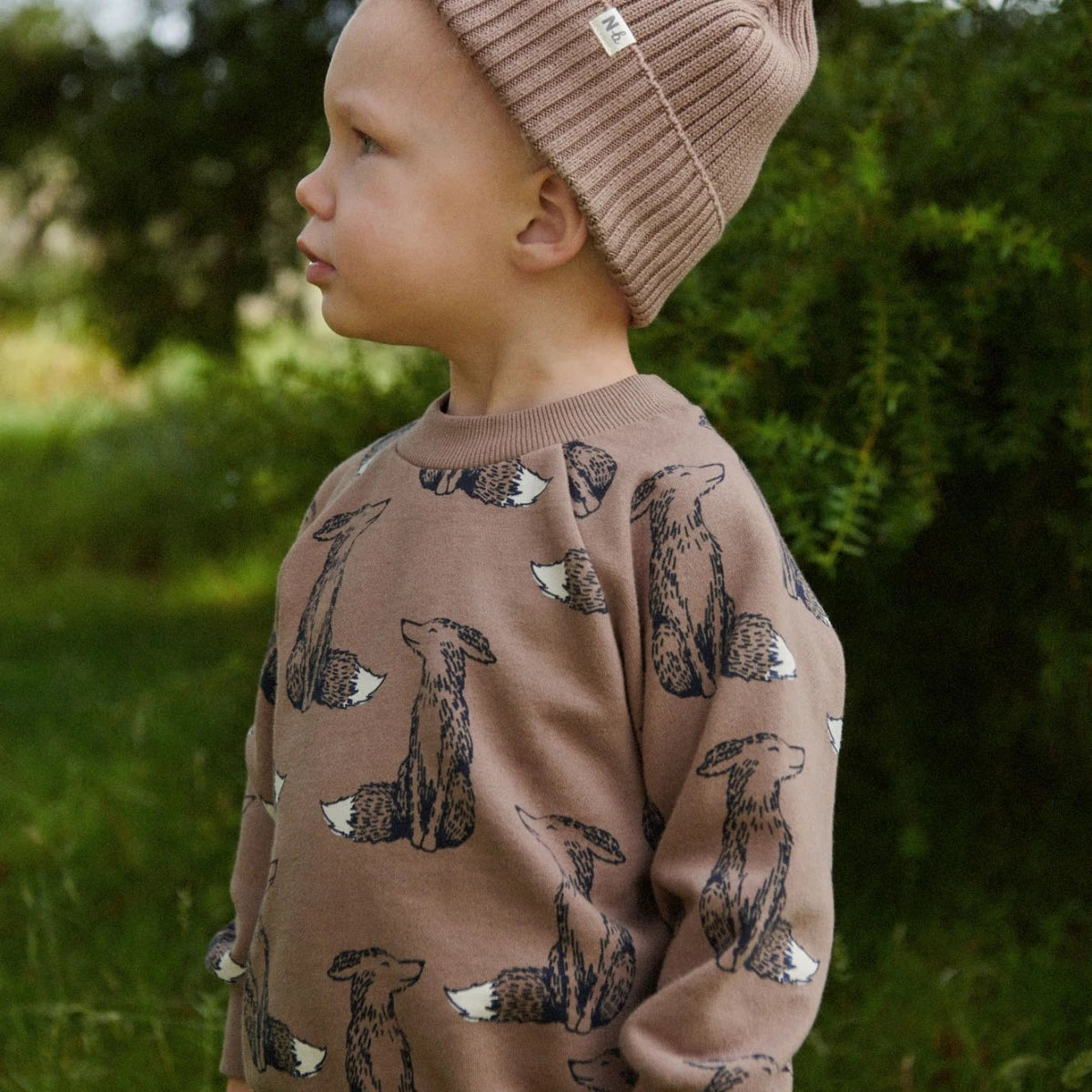 Nature Baby - Emerson Sweater - Foxy Cub Print
