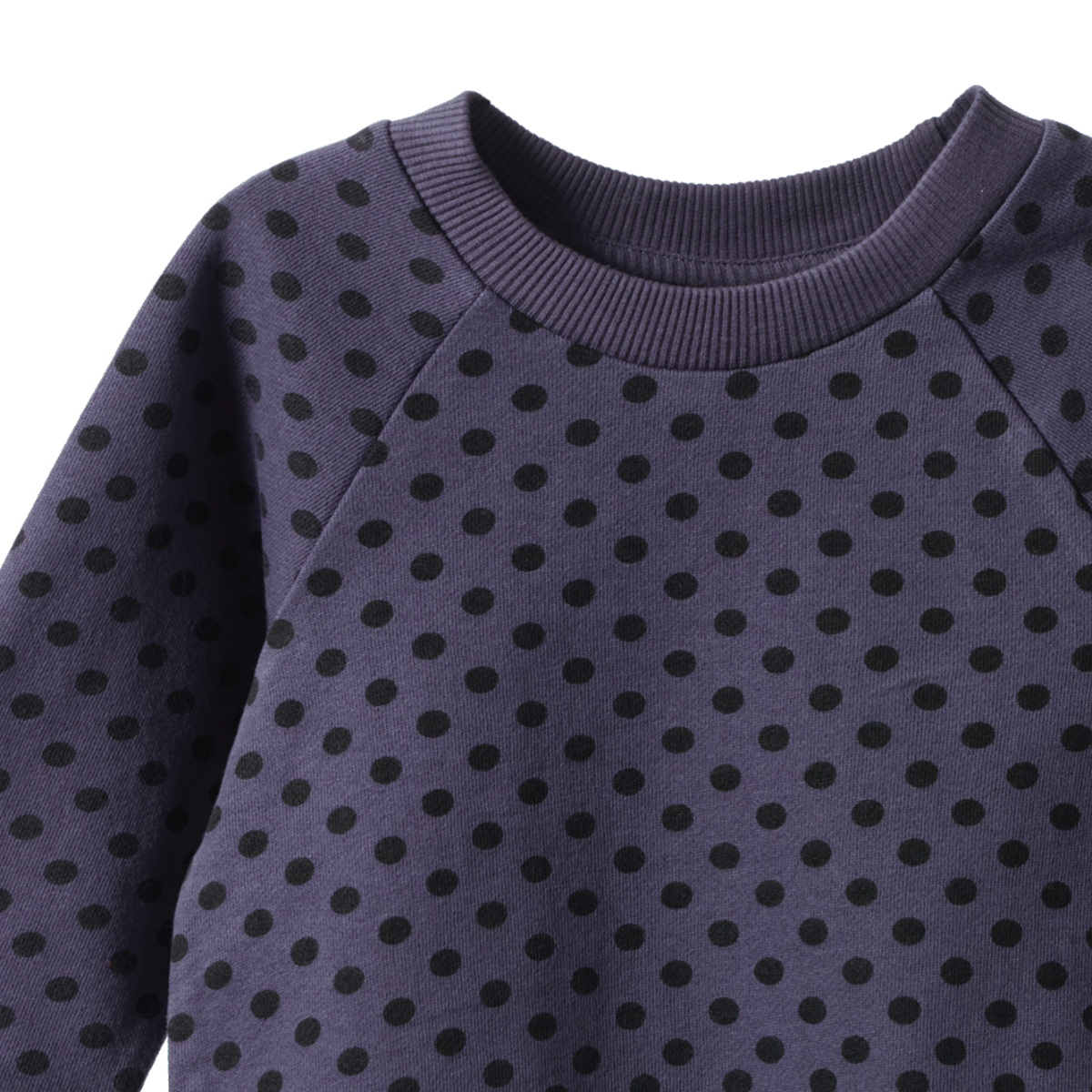 Nature Baby - Emerson Sweater - Violet Polka Dot Print