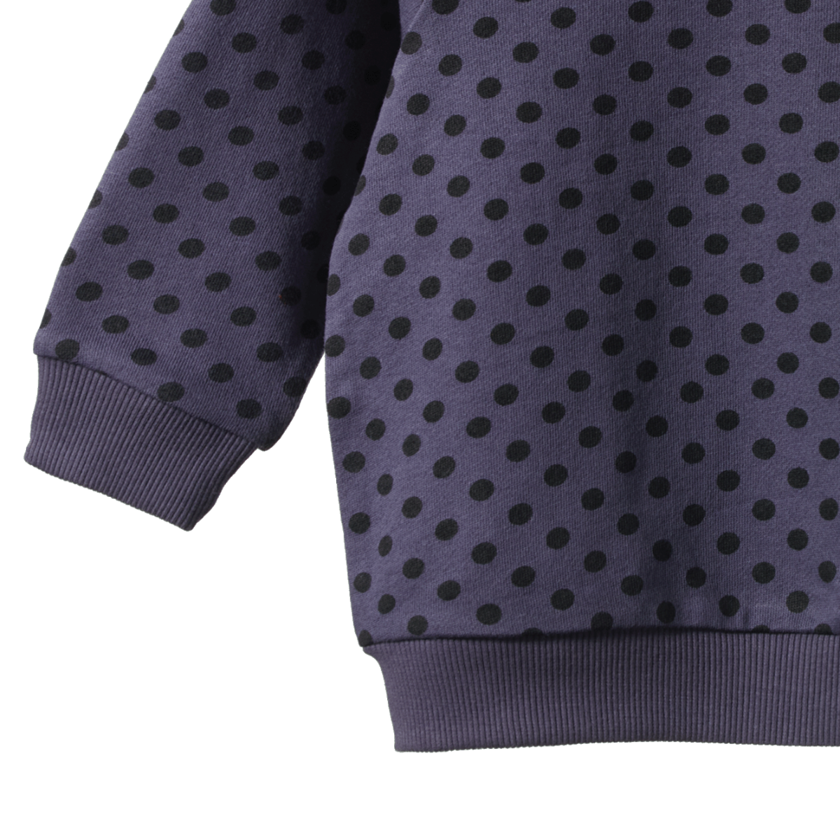 Nature Baby - Emerson Sweater - Violet Polka Dot Print