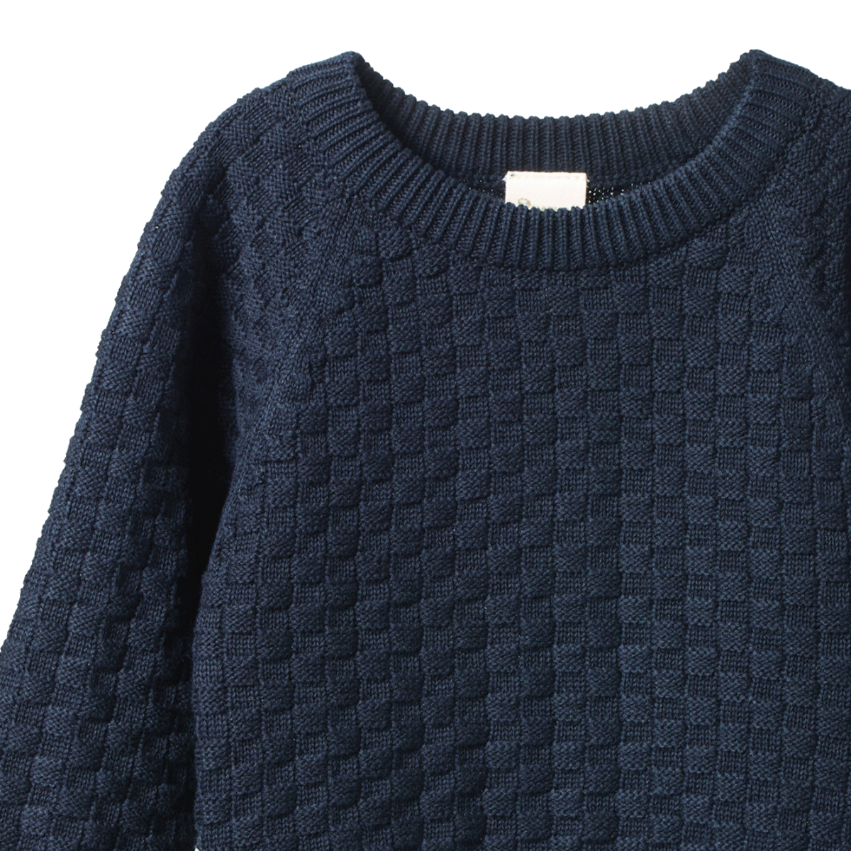 Nature Baby - Billy Jumper - Navy Basket Knit