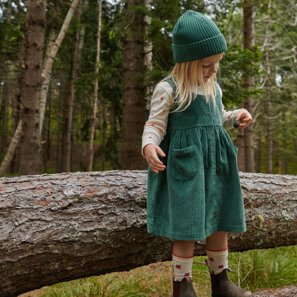 Nature Baby Amelia Pinafore -  Pine