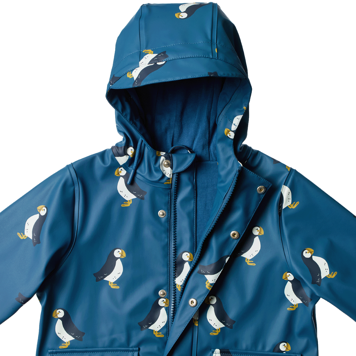 Nature Baby - Raincoat - Puffin Print