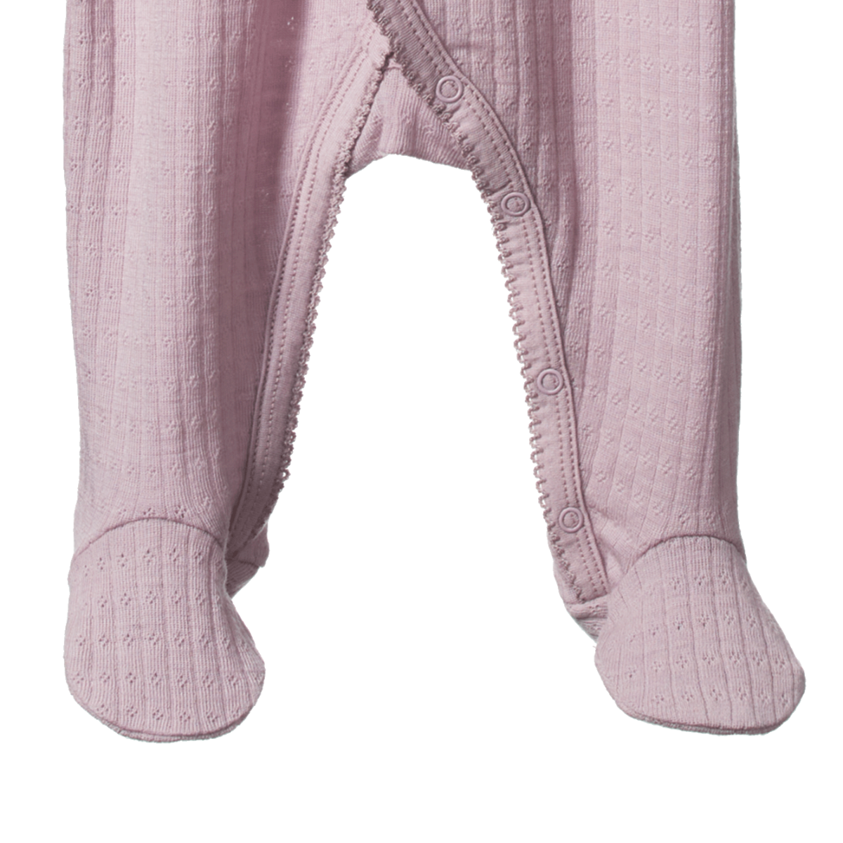 Nature Baby - Merino Pointelle Kimono Stretch & Grow- Lilac