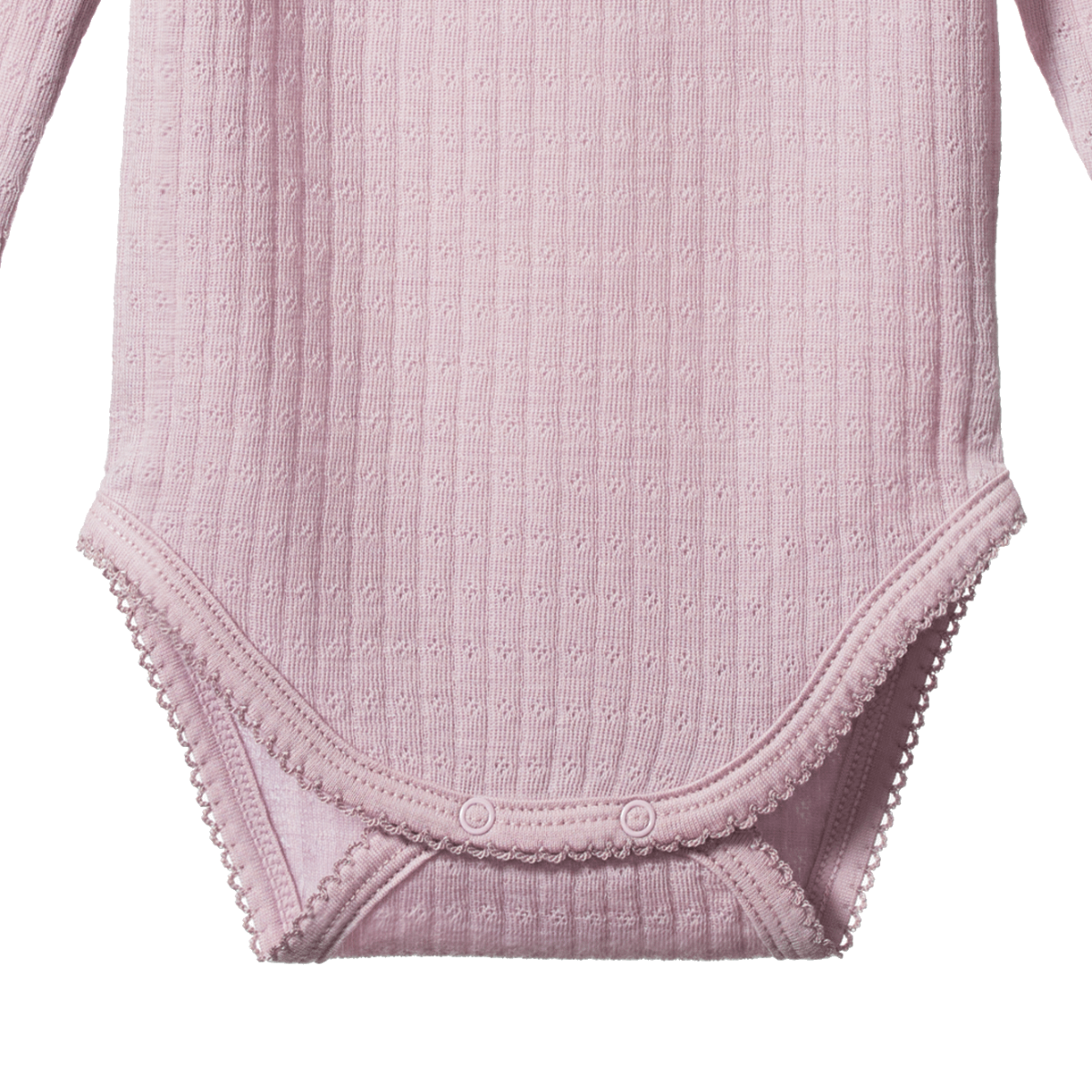 Nature Baby - Merino Pointelle Bodysuit - Lilac