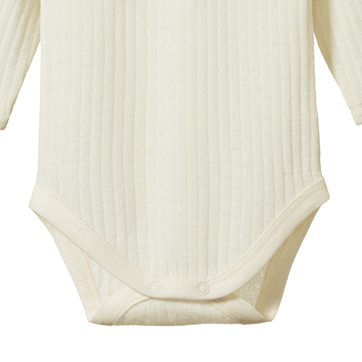 Nature Baby - Merino Pointelle Bodysuit - Natural
