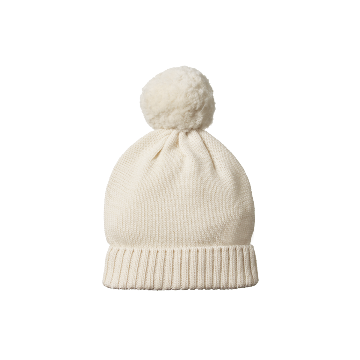 Nature Baby - Alpine Pom Pom Beanie - Natural