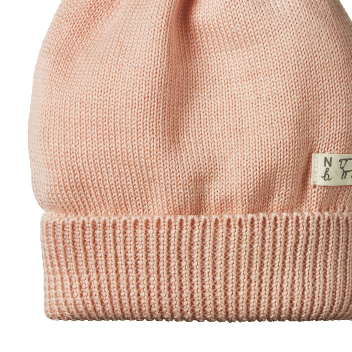 Nature Baby - Alpine Pom Pom Beanie - Rose Dust