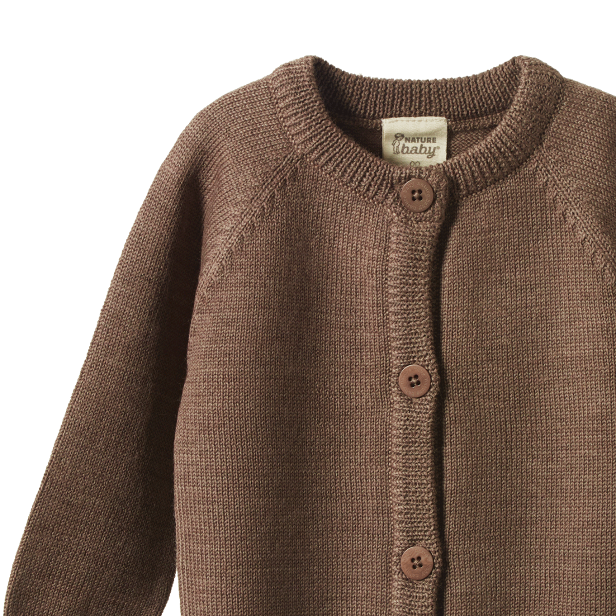 Nature Baby - Merino Knit Cardigan - Cub Marle