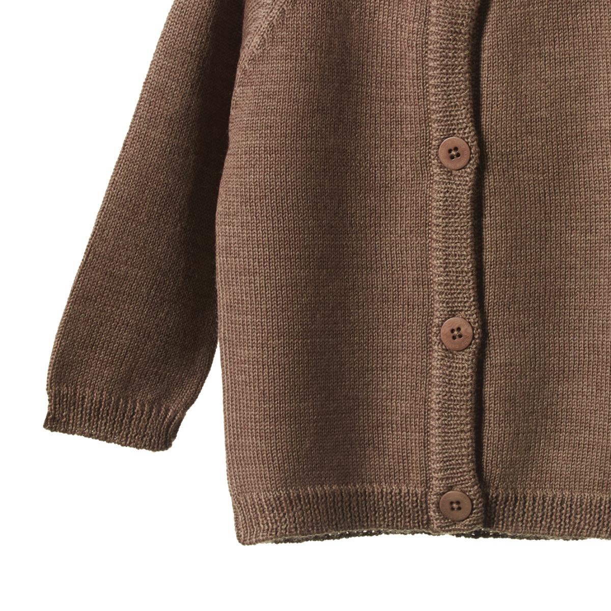 Nature Baby - Merino Knit Cardigan - Cub Marle