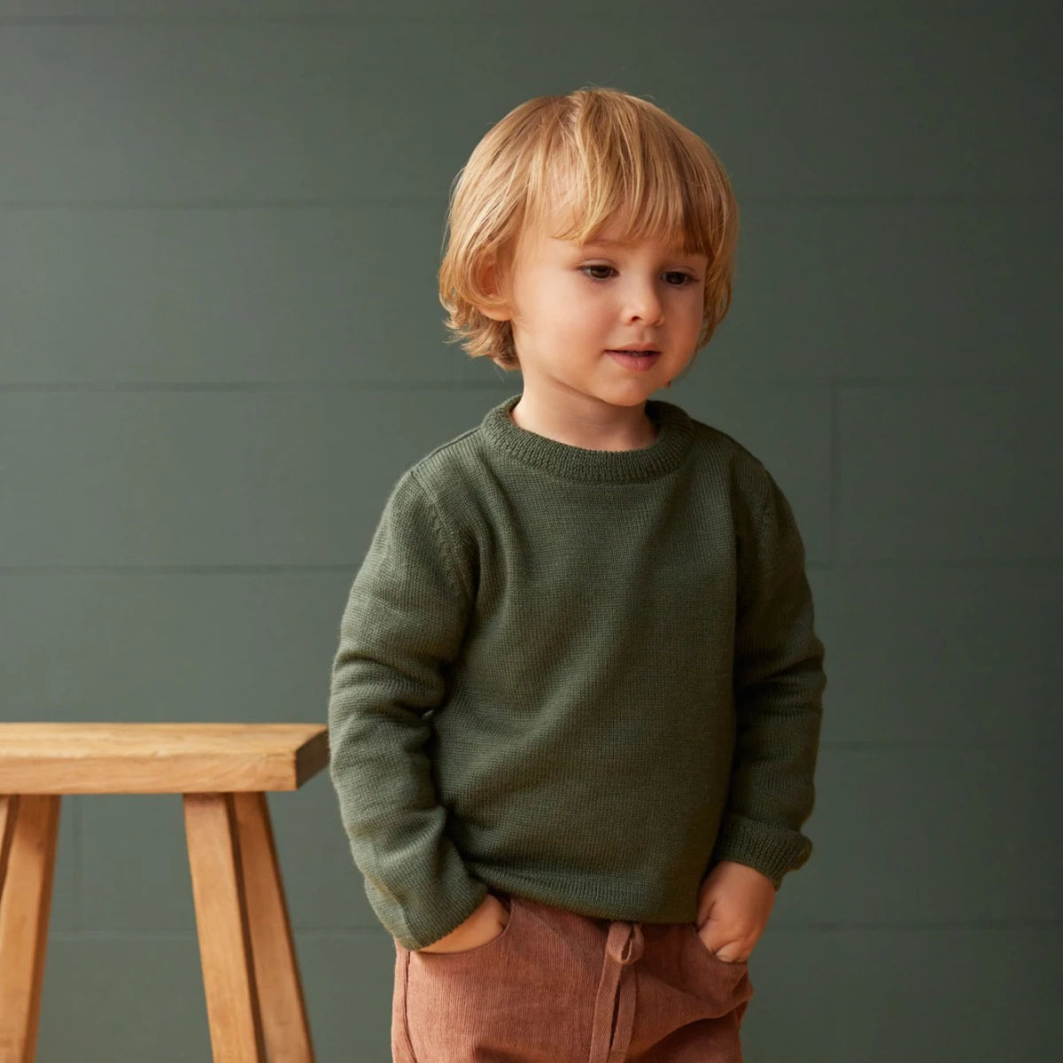 Nature Baby - Merino Knit Pullover - Thyme