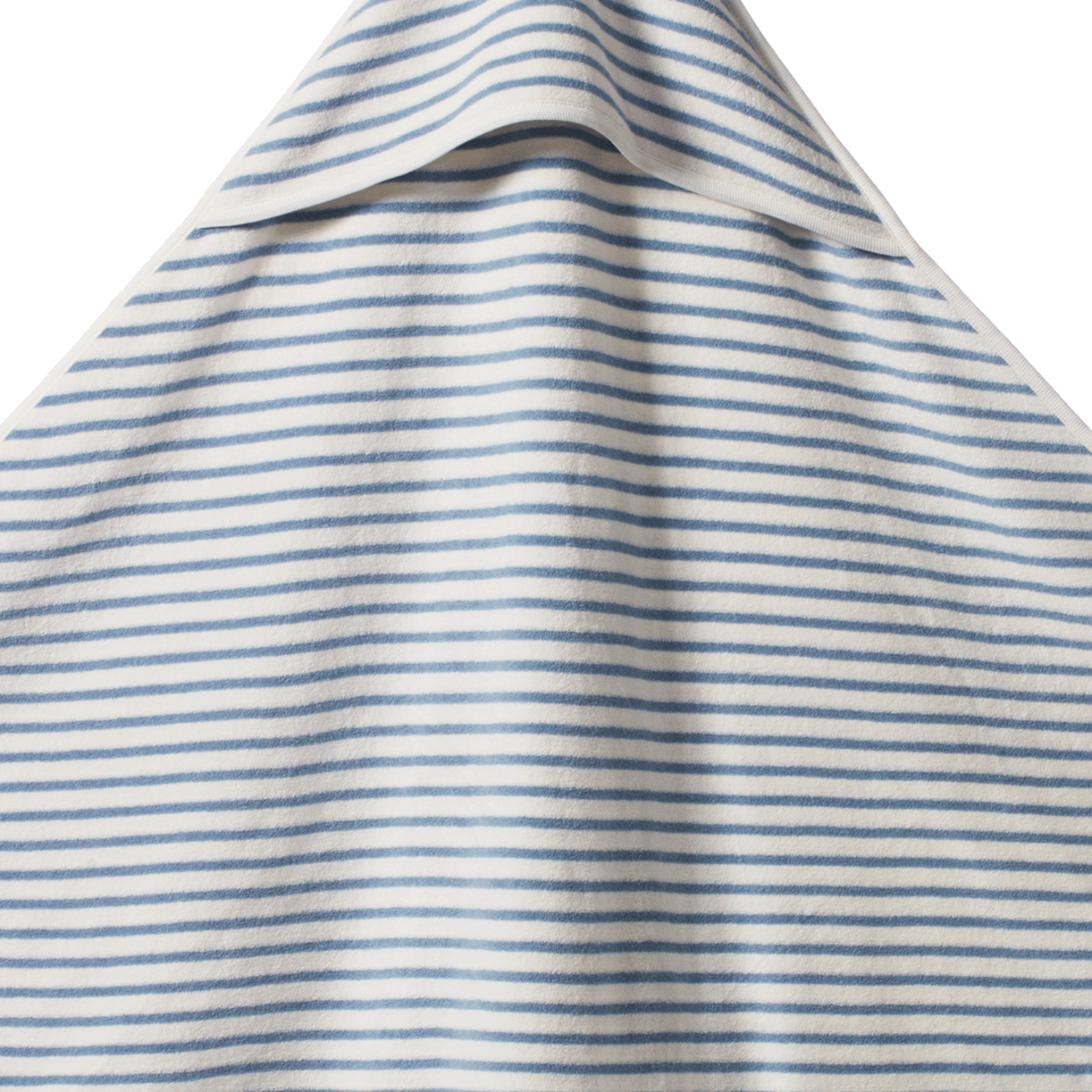 Nature Baby - Hooded Towel - Powder Blue Sailor Stripe
