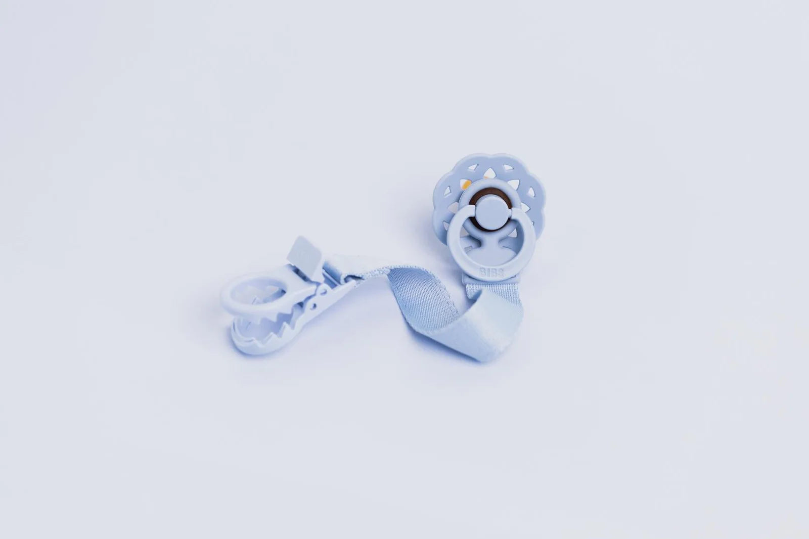 BIBS - Dummy Clip Loop - Dusty Blue