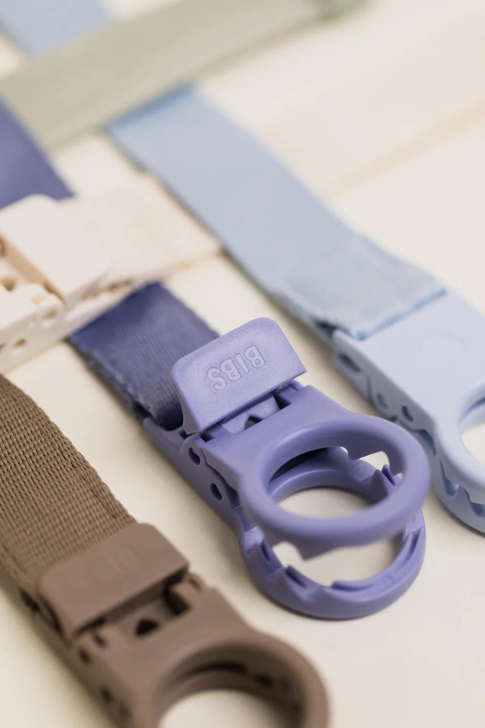 BIBS - Dummy Clip Loop - Dusty Blue