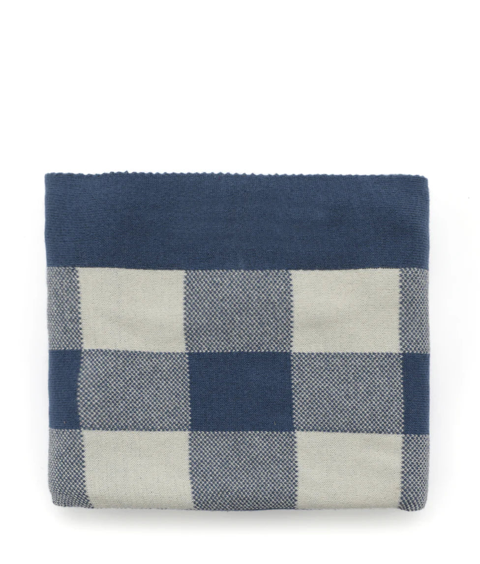 Nana Huchy - Gingham Baby Blanket - Blue