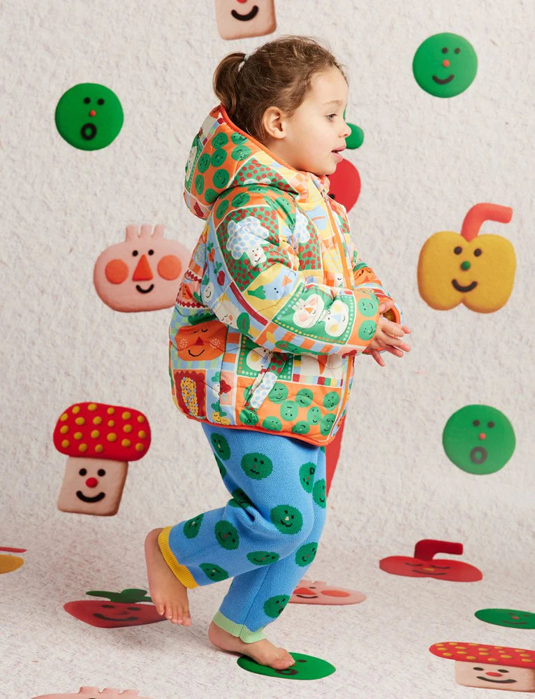 Halcyon Nights - Pocket Patch Reversible Kids Puffer Jacket