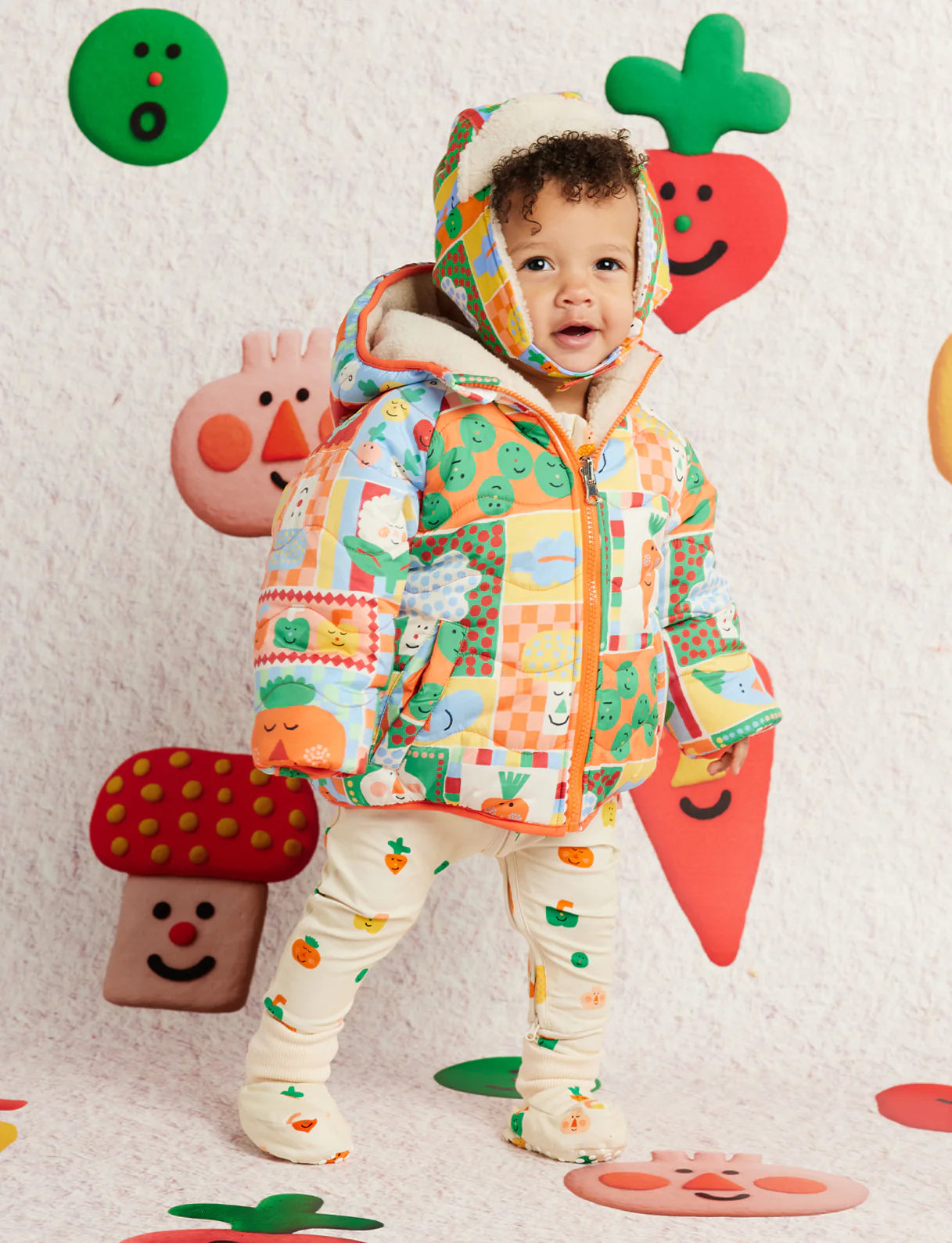 Halcyon Nights - Pocket Patch Reversible Kids Puffer Jacket