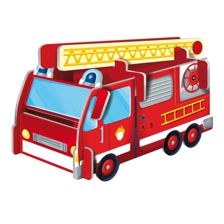 Sassi - 3D Puzzle & Book Set  - Firefighters