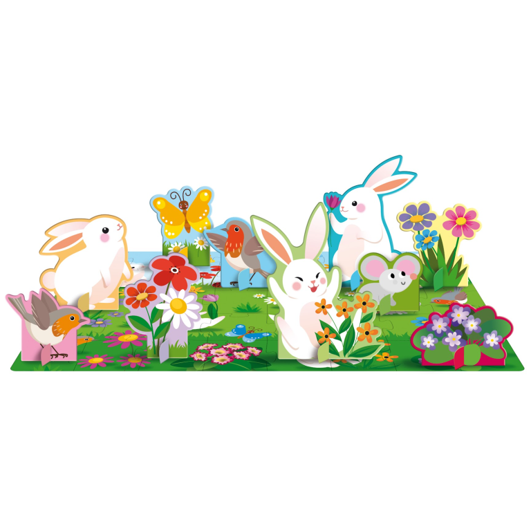 Sassi - 3D Puzzle & Book Set  - Flowers