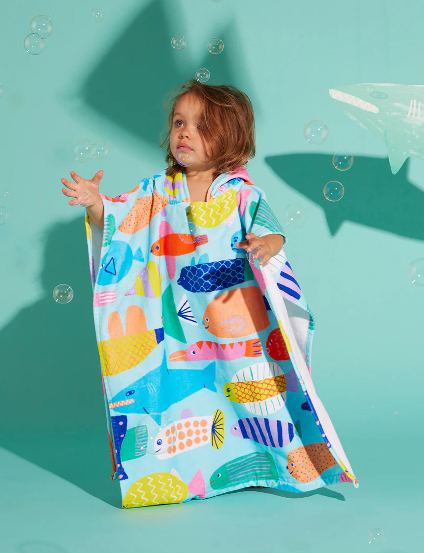 Halcyon Nights - Kids Hooded Towel - Rainbow Reef