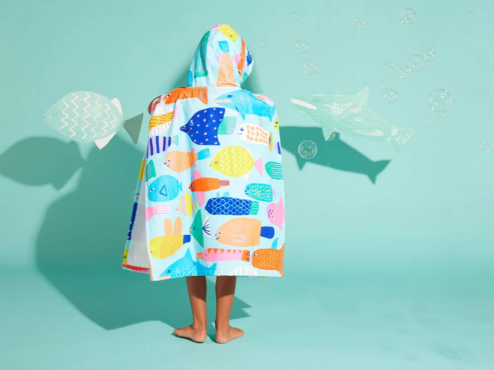 Halcyon Nights - Kids Hooded Towel - Rainbow Reef