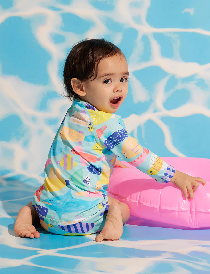 Halcyon Nights - Long Sleeve Rash Vest Rainbow Reef