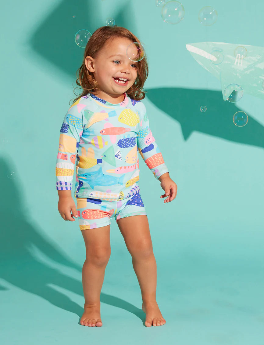 Halcyon Nights Long Sleeve Rash Vest Rainbow Reef