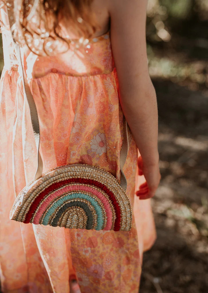 Acorn - Rainbow Straw Bag