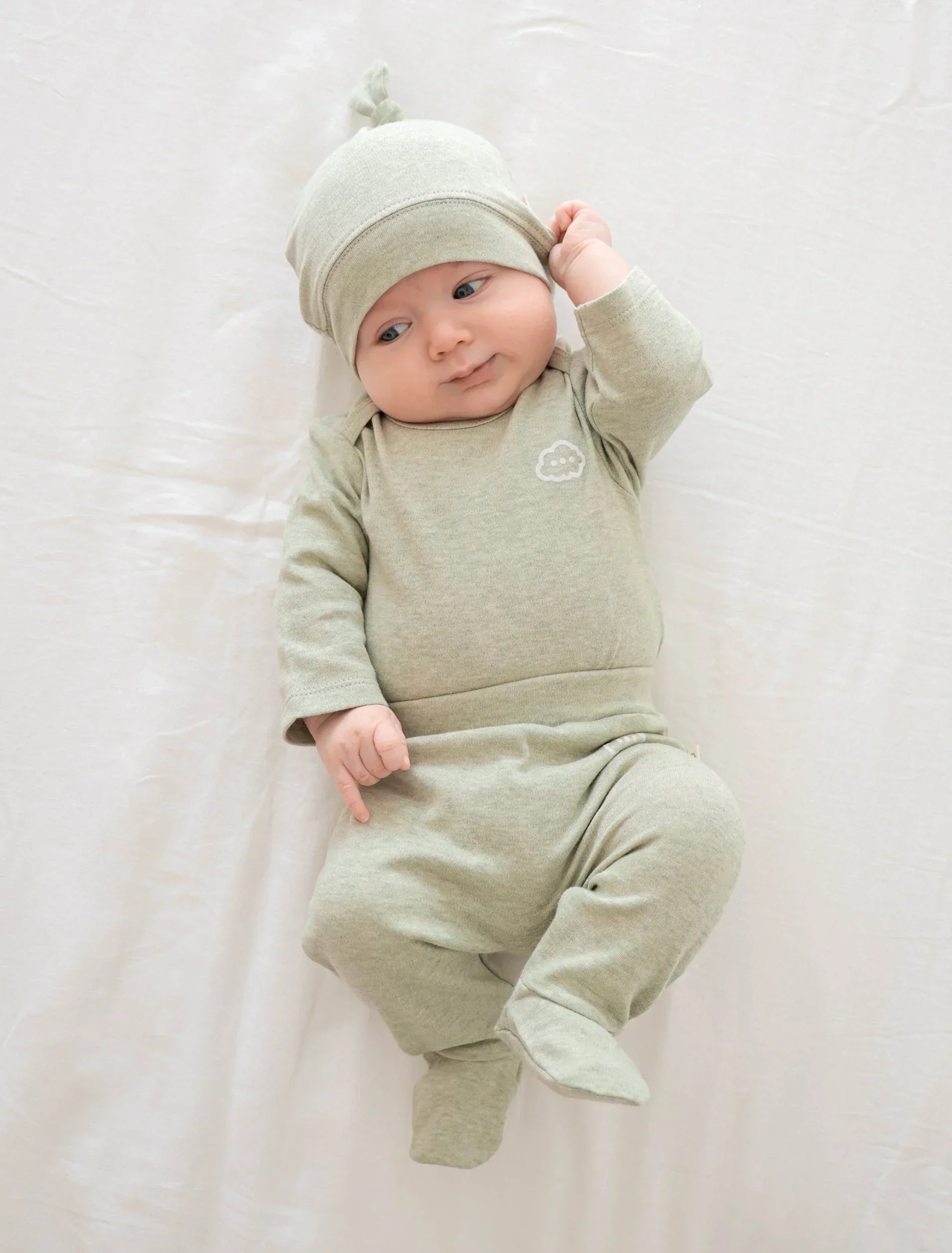 Lummi in Colour - 6pc Essential Baby Set - Sage Green