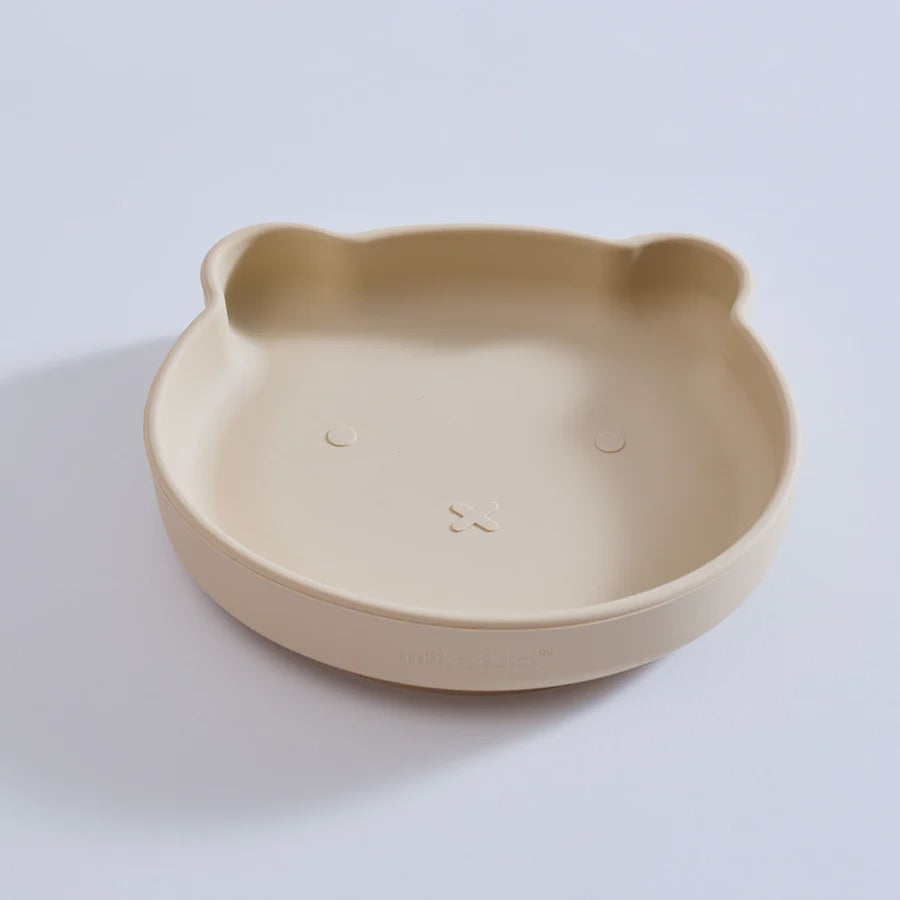 Milk Addict - Silicone Bear Suction Plate - Sand