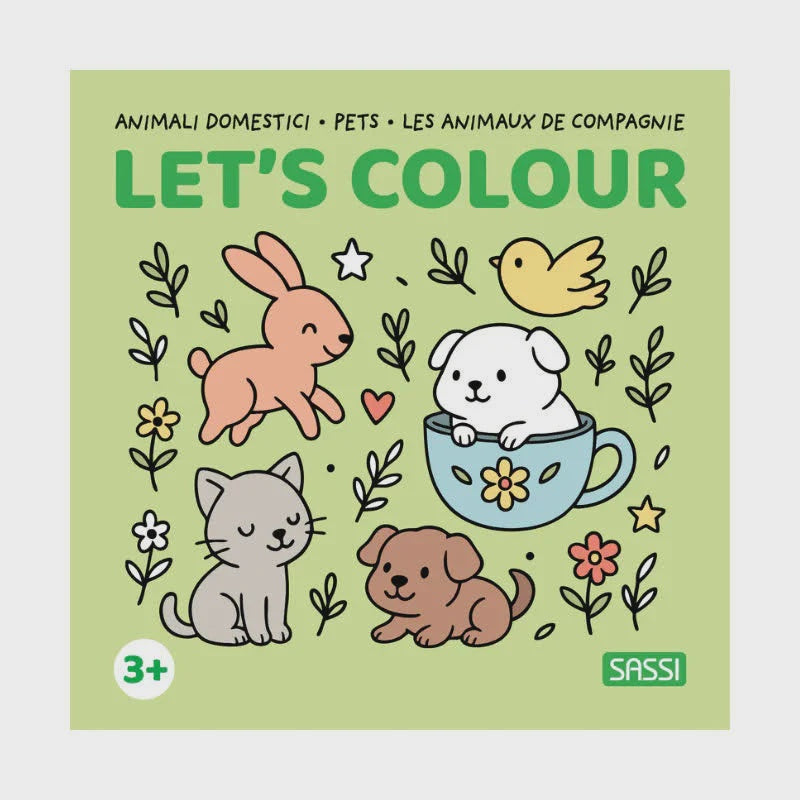 Sassi - Colouring Book Square - Pets