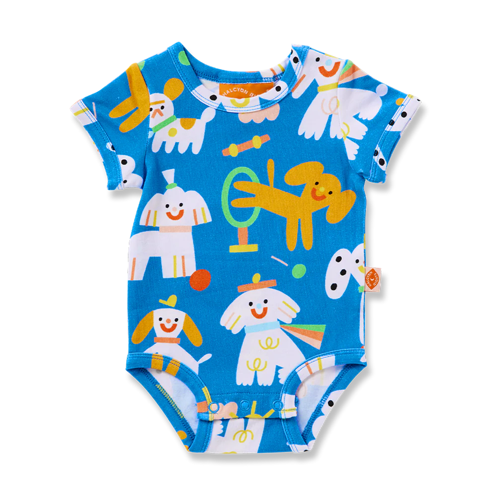 Halcyon Nights - Puppy Park Short Sleeve Bodysuit