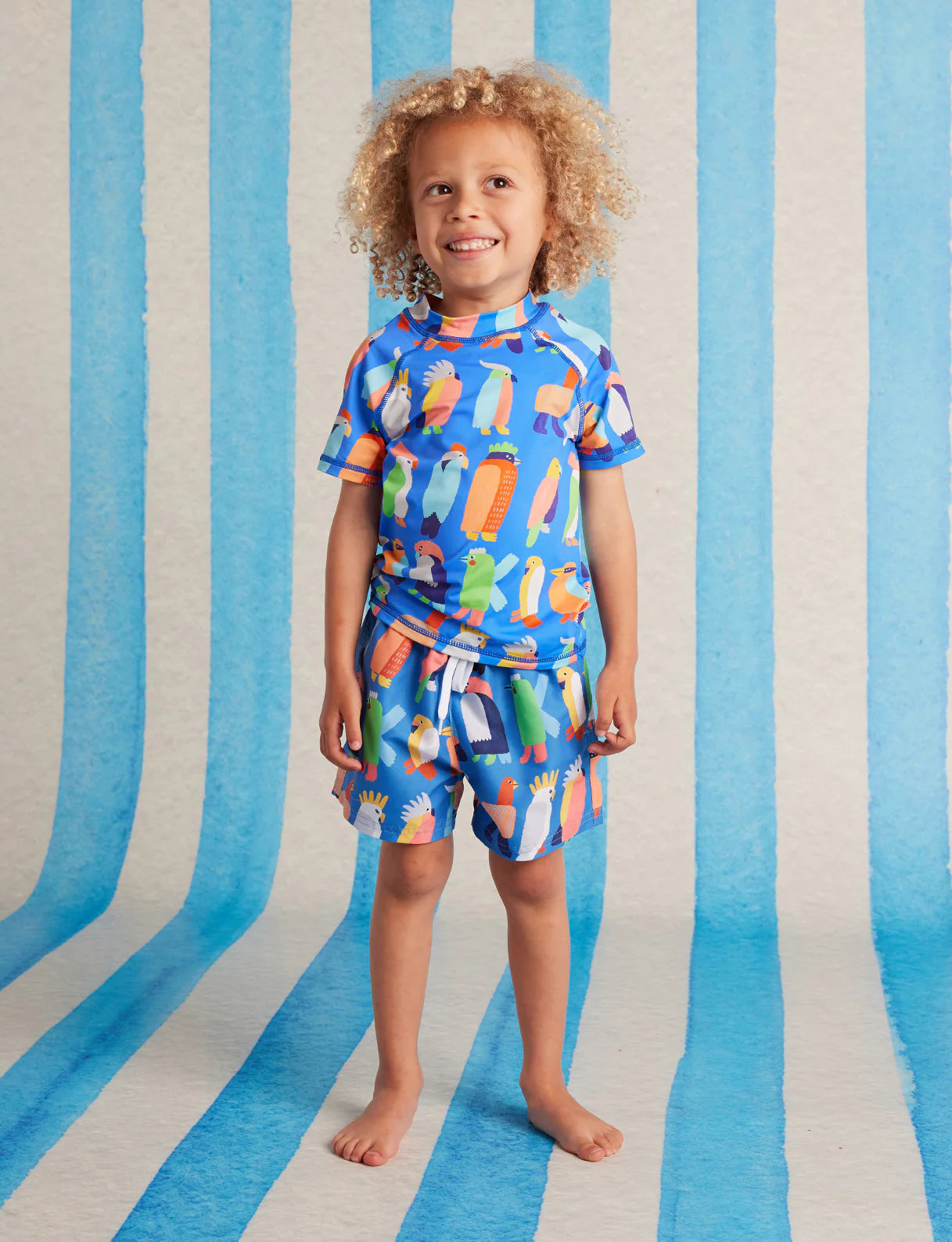 Halcyon Nights - Kids Boardshorts Flamin' Galahs