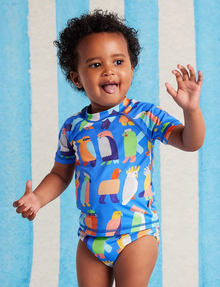 Halcyon Nights - Short Sleeve Rash Vest Flamin' Galah