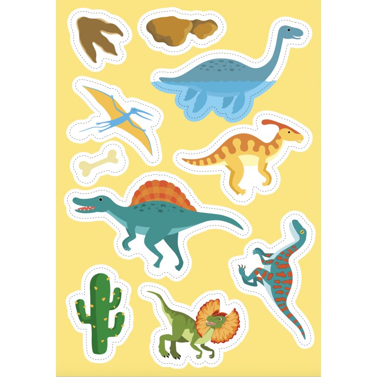 Sassi - Stickers & Activity Book - Dinosaurs