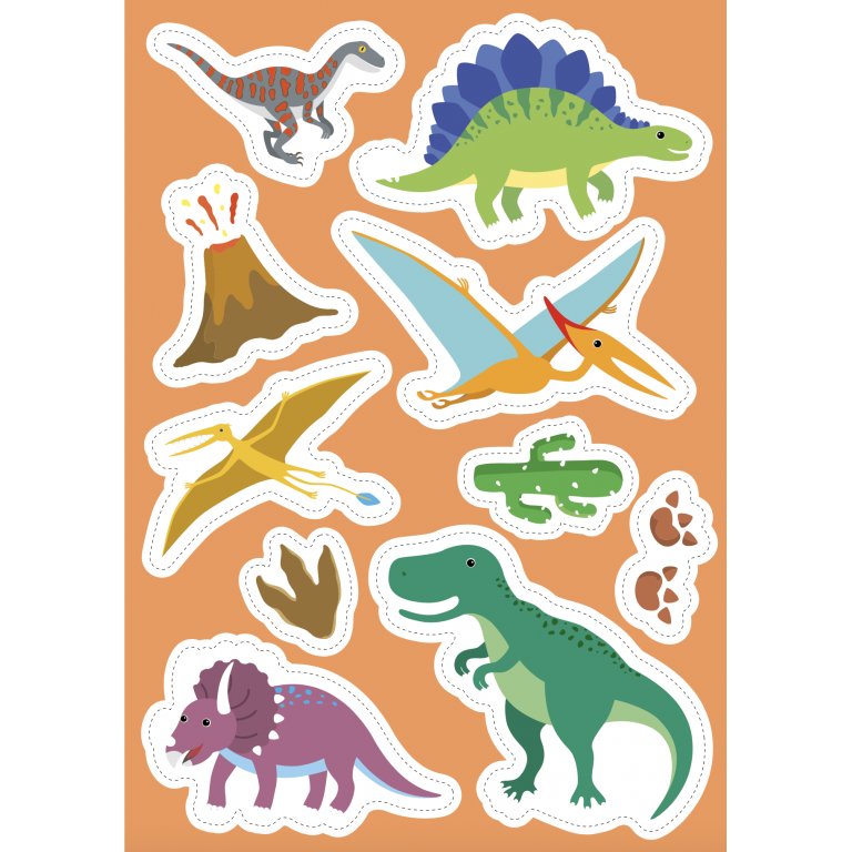 Sassi - Stickers & Activity Book - Dinosaurs
